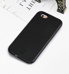 Luxury Luminous Phone Case For iPhone 6 6s 7 8 Plus X Perfect Selfie Light Up Glowing Case Cover for iPhone 5 5s SE Phone Bag - Amzon World