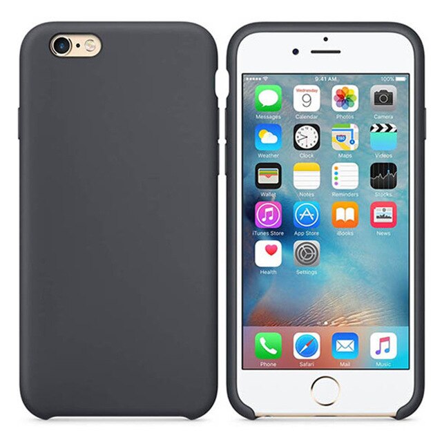 Luxury Original Official Silicone LOGO Case For iPhone 5SE 6s 7 8Plus Liquid Case For Apple iPhone 11 X XS Max XR 11pro MAX Case - Amzon World