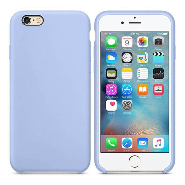 Luxury Original Official Silicone LOGO Case For iPhone 5SE 6s 7 8Plus Liquid Case For Apple iPhone 11 X XS Max XR 11pro MAX Case - Amzon World