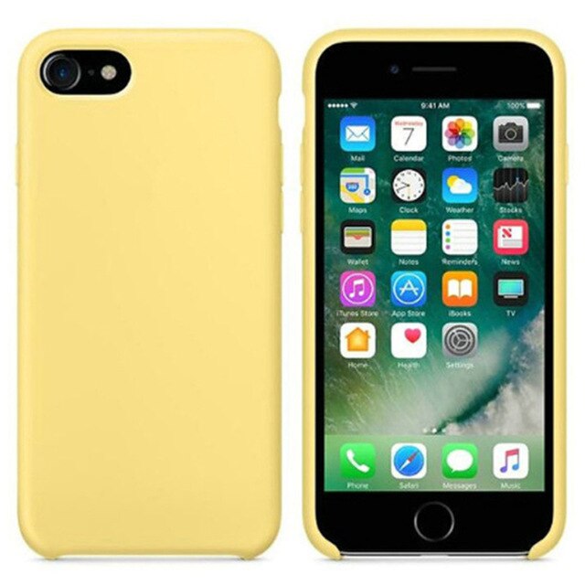 Luxury Original Official Silicone LOGO Case For iPhone 5SE 6s 7 8Plus Liquid Case For Apple iPhone 11 X XS Max XR 11pro MAX Case - Amzon World