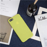 Luxury Soft Back Matte Color Cases for iPhone 7 plus 8 6 6s X XS max XR 5 5s SE Case Shockproof TPU Silicone Back Cover Capa - Amzon World