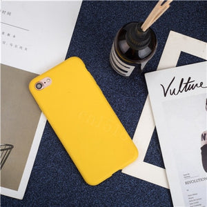 Luxury Soft Back Matte Color Cases for iPhone 7 plus 8 6 6s X XS max XR 5 5s SE Case Shockproof TPU Silicone Back Cover Capa - Amzon World