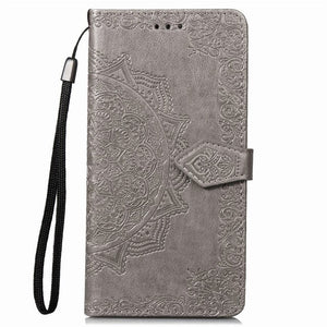 Luxury leather phone case For Honor 10 lite Flip Wallet Leather Case For Honor 10 lite P Smart 2019 Back Card Slot Phone Cases - Amzon World