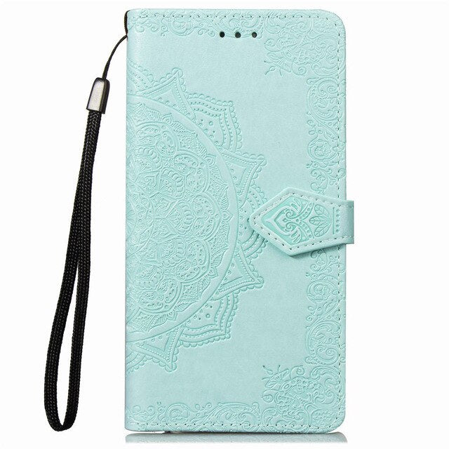 Luxury leather phone case For Honor 10 lite Flip Wallet Leather Case For Honor 10 lite P Smart 2019 Back Card Slot Phone Cases - Amzon World