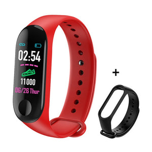 M3 Smart Band Sport Bracelet Blood Pressure & Heart Rate Monitor Smart Band Colorful Touch Screen Wristband Fitness Tracker - Amzon World