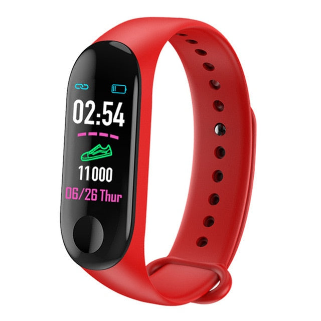 M3 Smart Band Sport Bracelet Blood Pressure & Heart Rate Monitor Smart Band Colorful Touch Screen Wristband Fitness Tracker - Amzon World