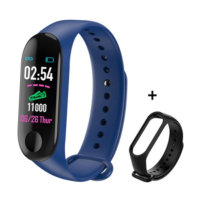 M3 Smart Band Sport Bracelet Blood Pressure & Heart Rate Monitor Smart Band Colorful Touch Screen Wristband Fitness Tracker - Amzon World