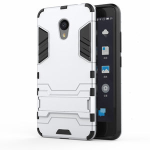 MEIZU M5C Case Armor Shockproof Stand Silicone Soft Protect Back Cover MEIZU M6 Note Case Meizu M5S A5 M5 M6T MX6 15 Plus Case - Amzon World