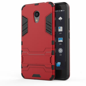 MEIZU M5C Case Armor Shockproof Stand Silicone Soft Protect Back Cover MEIZU M6 Note Case Meizu M5S A5 M5 M6T MX6 15 Plus Case - Amzon World