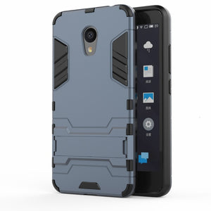 MEIZU M5C Case Armor Shockproof Stand Silicone Soft Protect Back Cover MEIZU M6 Note Case Meizu M5S A5 M5 M6T MX6 15 Plus Case - Amzon World