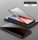 Magnetic Adsorption Case for Lenovo Z6 Pro Shockproof 360 Metal Frame Double Sided Tempered Glass Cover for Lenovo Z6 Pro Cases - Amzon World