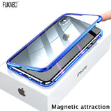 Magnetic Attraction Case For iPhone 11 X Xr Xs Max 6 6s 7 8 Plus Shockproof Case For iPhone 11 Pro Max Tempered Glass Back Cover - Amzon World