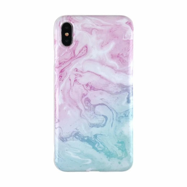 Marble X Cases For iphone X XS Max Case Soft TPU Back Cover For iphone XS XR iphone 8 7 6 6S Plus case Phone Case cover - Amzon World