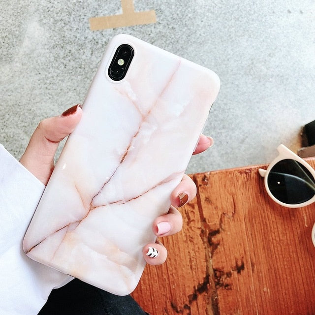 Marble X Cases For iphone X XS Max Case Soft TPU Back Cover For iphone XS XR iphone 8 7 6 6S Plus case Phone Case cover - Amzon World