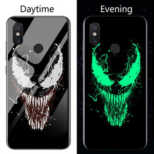 Marvel Venom Iron Man Luminous Glass Phone Case For Xiaomi Mi 8 9 SE Lite Redmi Note 4X 5 6 7 Pro Plus Black Panther Cover Coque - Amzon World