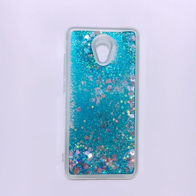 Meizu M5 M6 Note Case Cover Glitter Liquid Quicksand Phone Case on for Funda Meizu M5 M6 M5S MS6 M3S MX6 M3 Note Case Capa Women - Amzon World