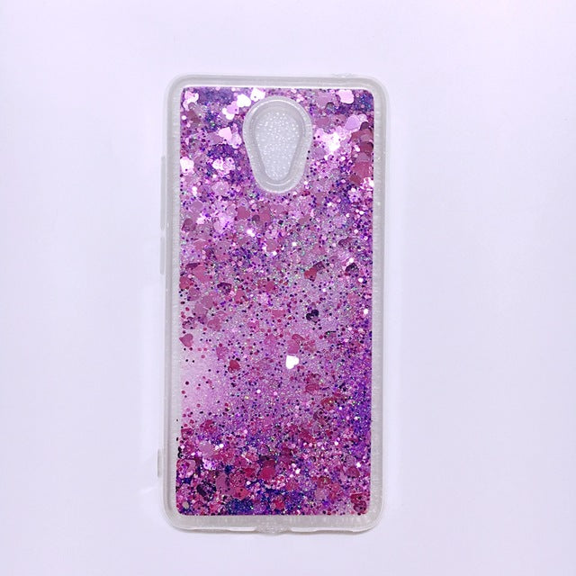 Meizu M5 M6 Note Case Cover Glitter Liquid Quicksand Phone Case on for Funda Meizu M5 M6 M5S MS6 M3S MX6 M3 Note Case Capa Women - Amzon World
