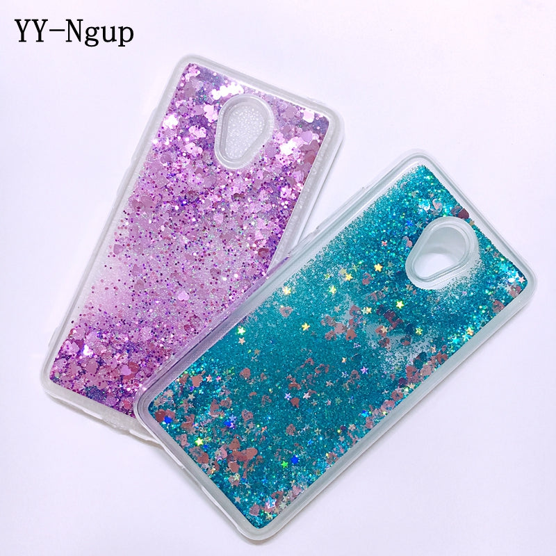Meizu M5 M6 Note Case Cover Glitter Liquid Quicksand Phone Case on for Funda Meizu M5 M6 M5S MS6 M3S MX6 M3 Note Case Capa Women - Amzon World