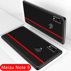 Meizu Note 9 Case Global Version Original CENMASO Carbon Fiber PU Leather Protection Cover Meizu Note 9 Cover Meizu Note9 Case - Amzon World