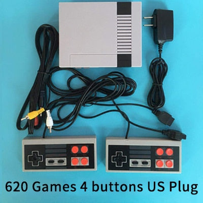 Mini TV Handheld Family Recreation Video Game Console AV Port Retro Built-in 620 Classic Games Dual Gamepad Gaming Player - Amzon World