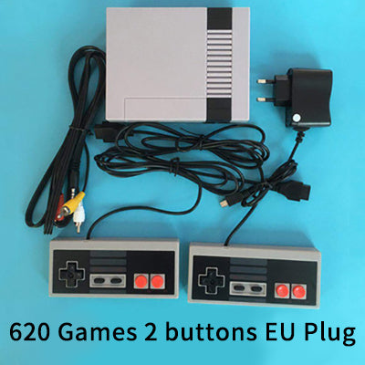 Mini TV Handheld Family Recreation Video Game Console AV Port Retro Built-in 620 Classic Games Dual Gamepad Gaming Player - Amzon World