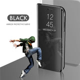 Mirror Flip Case For Samsung Galaxy A10 A30 A40 A50 A70 A80 M20 M30 J4 Plus J6 2018 S7 edge S8 S9 Plus S10 Note 10 Pro 8 9 Cover - Amzon World
