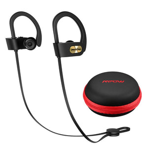 Mpow Flame IPX7 Waterproof Bluetooth 4.1 Headphones Noise Cancelling Earphone HiFi Stereo Wireless Sports Earbuds with Mic Case - Amzon World