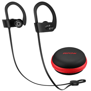 Mpow Flame IPX7 Waterproof Bluetooth 4.1 Headphones Noise Cancelling Earphone HiFi Stereo Wireless Sports Earbuds with Mic Case - Amzon World