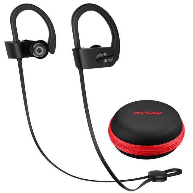 Mpow Flame IPX7 Waterproof Bluetooth 4.1 Headphones Noise Cancelling Earphone HiFi Stereo Wireless Sports Earbuds with Mic Case - Amzon World