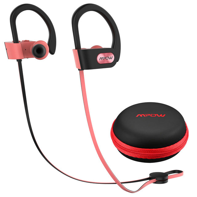 Mpow Flame IPX7 Waterproof Bluetooth 4.1 Headphones Noise Cancelling Earphone HiFi Stereo Wireless Sports Earbuds with Mic Case - Amzon World