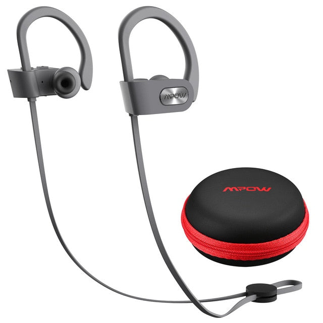 Mpow Flame IPX7 Waterproof Bluetooth 4.1 Headphones Noise Cancelling Earphone HiFi Stereo Wireless Sports Earbuds with Mic Case - Amzon World