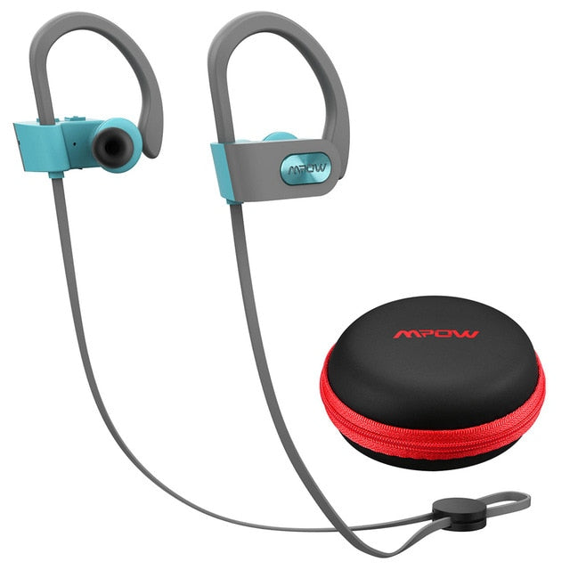 Mpow Flame IPX7 Waterproof Bluetooth 4.1 Headphones Noise Cancelling Earphone HiFi Stereo Wireless Sports Earbuds with Mic Case - Amzon World