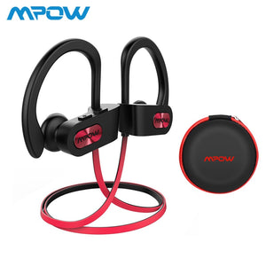 Mpow Flame IPX7 Waterproof Bluetooth 4.1 Headphones Noise Cancelling Earphone HiFi Stereo Wireless Sports Earbuds with Mic Case - Amzon World