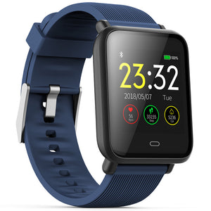Multi-Dial Q9 Smartwatch IPX67 Waterproof Sports For Android IOS With Heart Rate Monitor Blood Pressure Functions Smart Watch - Amzon World