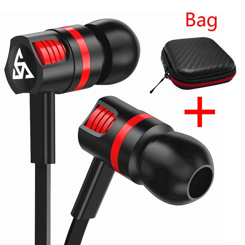 Musttrue Professional Earphone Super Bass Headset with Microphone Stereo Earbuds for Mobile Phone Samsung Xiaomi  fone de ouvido - Amzon World