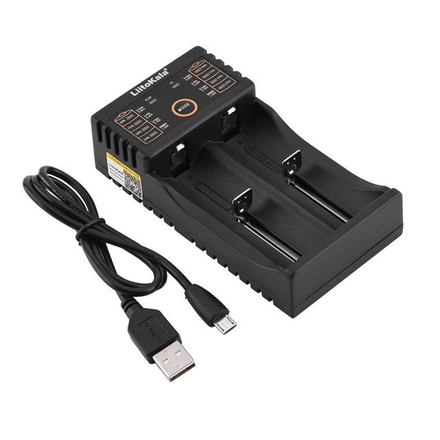 NEW LiitoKala lii-100 lii-202 lii-402 1.2V 3.7V 3.2V 3.85V A/AAA 18650 18350 26650 10440 14500 16340 NiMH battery smart charger - Amzon World