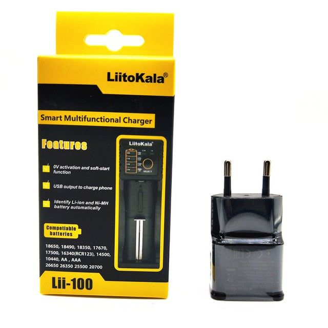 NEW LiitoKala lii-100 lii-202 lii-402 1.2V 3.7V 3.2V 3.85V A/AAA 18650 18350 26650 10440 14500 16340 NiMH battery smart charger - Amzon World