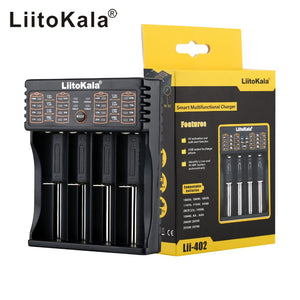 NEW LiitoKala lii-100 lii-202 lii-402 1.2V 3.7V 3.2V 3.85V A/AAA 18650 18350 26650 10440 14500 16340 NiMH battery smart charger - Amzon World