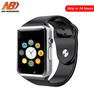 NO-BORDERS A1 WristWatch Bluetooth Smart Watch Sport Pedometer With SIM Camera Smartwatch for Android PK iwo 8 DZ09 watch - Amzon World