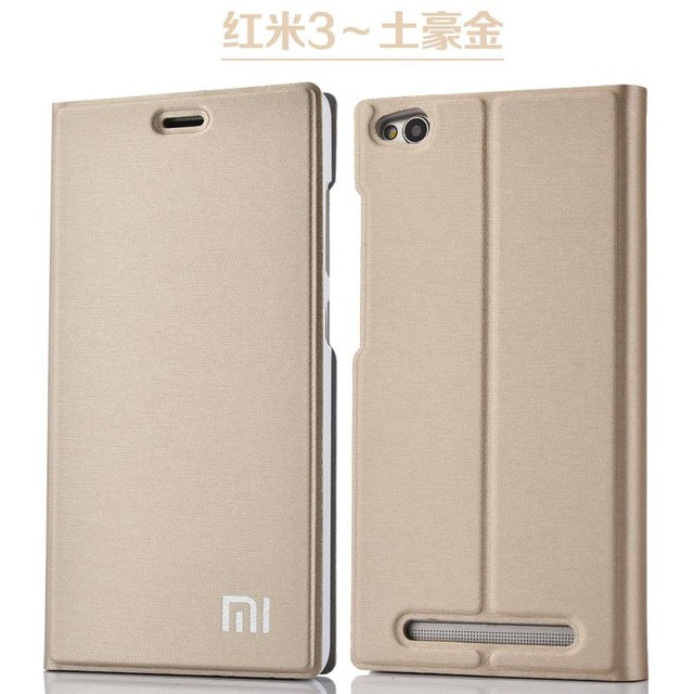 New Arrival For Xiaomi Redmi 3 /3S/3X, Luxury Slim Style Flip Leather Case For Xiaomi Redmi 3s Redmi 3x Redmi 3 Cover Bag - Amzon World