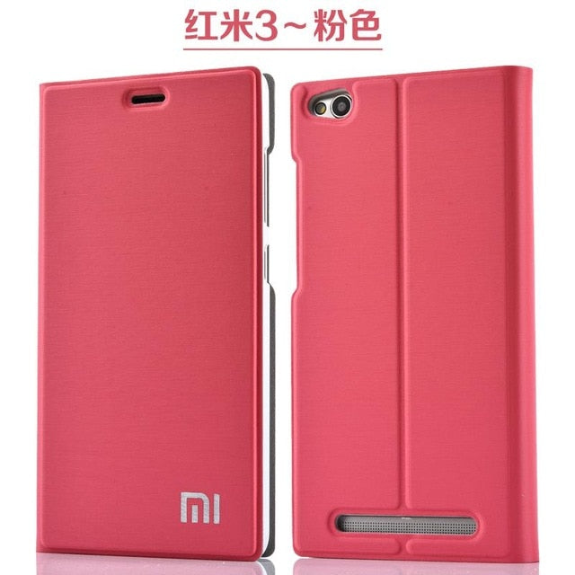 New Arrival For Xiaomi Redmi 3 /3S/3X, Luxury Slim Style Flip Leather Case For Xiaomi Redmi 3s Redmi 3x Redmi 3 Cover Bag - Amzon World