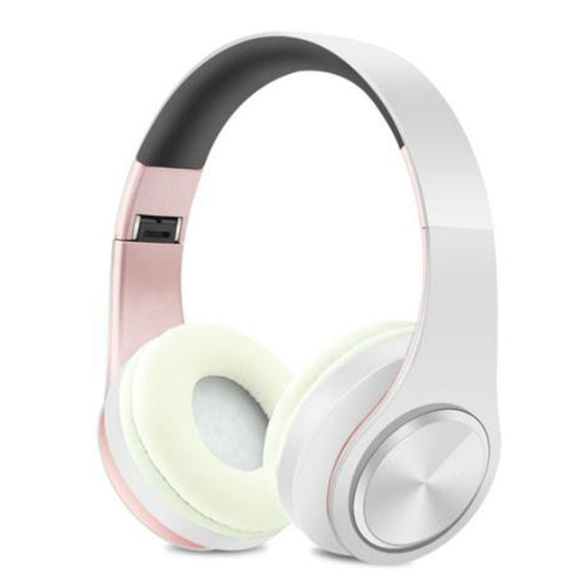 New Portable Wireless Headphones Bluetooth Stereo Foldable Headset Audio Mp3 Adjustable Earphones with Mic for Music - Amzon World