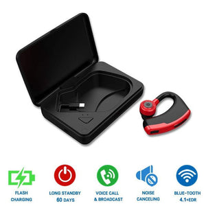 New V9 Handsfree Wireless Bluetooth Earphones Noise Control Business Wireless Bluetooth Headset with Mic for Driver Sport - Amzon World