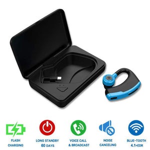 New V9 Handsfree Wireless Bluetooth Earphones Noise Control Business Wireless Bluetooth Headset with Mic for Driver Sport - Amzon World