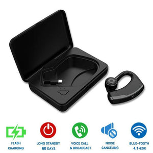 New V9 Handsfree Wireless Bluetooth Earphones Noise Control Business Wireless Bluetooth Headset with Mic for Driver Sport - Amzon World
