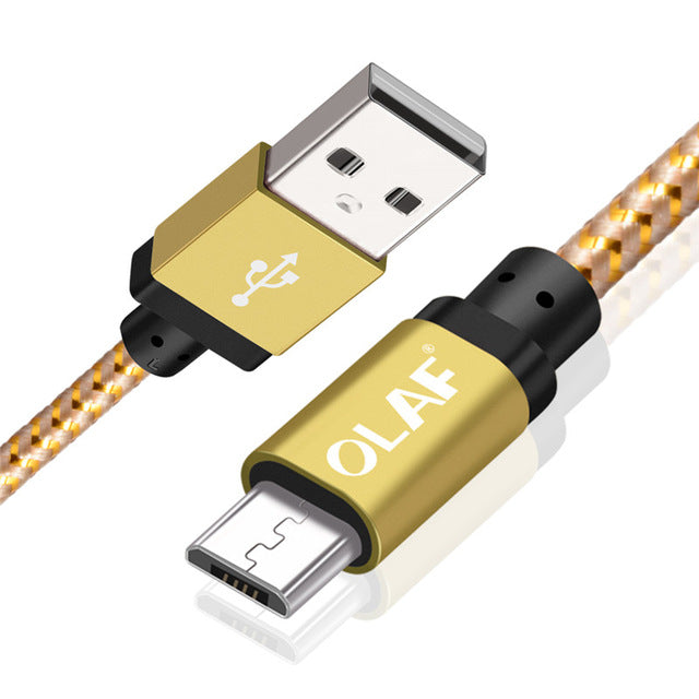 Micro USB Cable 1m 2m 3m Fast Charge USB Data Cable for Samsung S6 S7 Xiaomi 4X LG Tablet - Amzon World