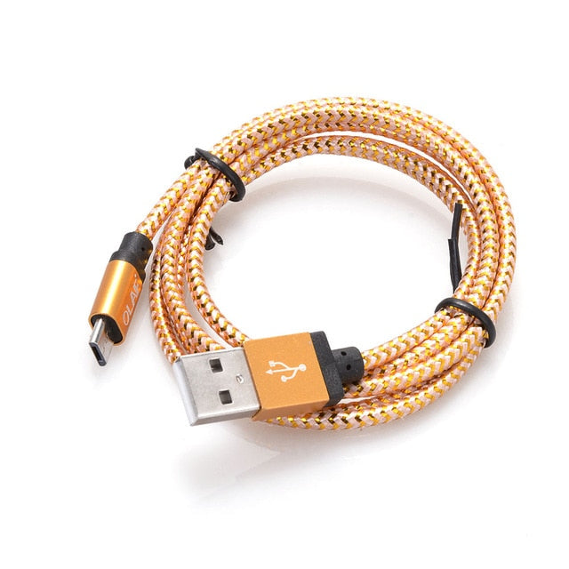 Micro USB Cable 1m 2m 3m Fast Charging Nylon USB Sync Data Mobile Phone Android Adapter Charger Cable for Samsung Cable - Amzon World