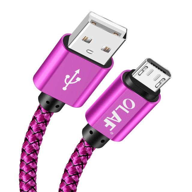 Micro USB Cable 2.4A Fast Charging 1M 2M 3M USB Charger Data Cable For Samsung Xiaomi Microusb Android Mobile Phone Cables - Amzon World