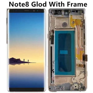 ORIGINAL 6.3'' SUPER AMOLED LCD with frame for SAMSUNG GALAXY Note 8 Note8 Display Touch Screen Digitizer Assembly - Amzon World