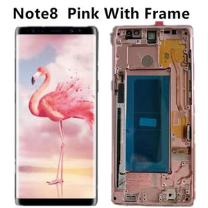 ORIGINAL 6.3'' SUPER AMOLED LCD with frame for SAMSUNG GALAXY Note 8 Note8 Display Touch Screen Digitizer Assembly - Amzon World